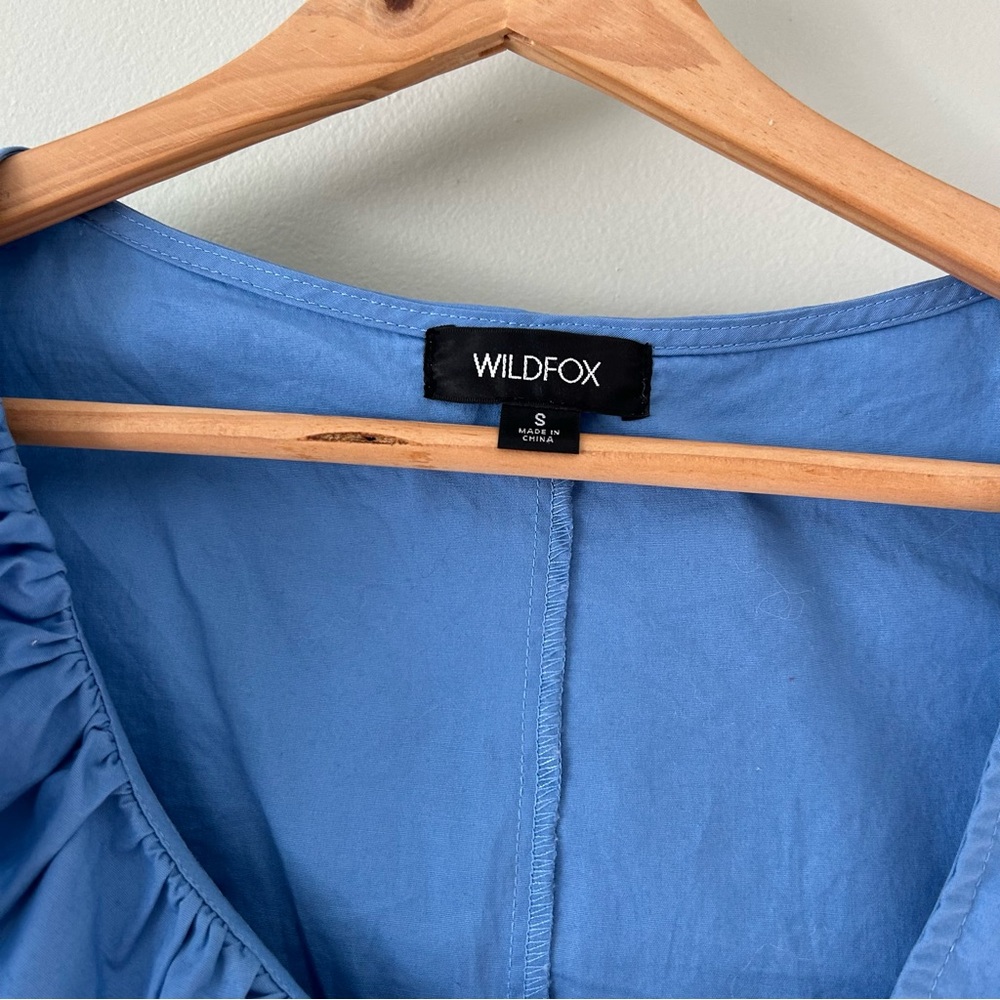Wildfox Blue Ruffled Blouse - Picture 2 of 5